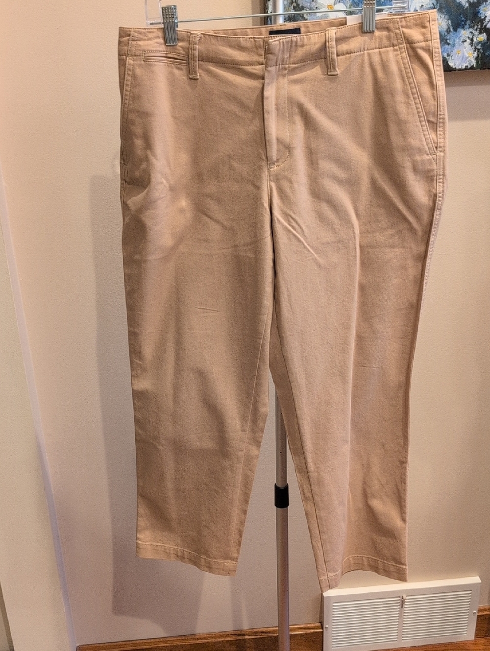 Lands' End Women's Khaki Straight-Leg Chinos